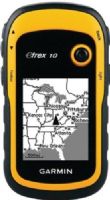 Garmin 010-00970-00 eTrex 10 Handheld GPS Receiver, Display size 1.4" x 1.7" (3.6 x 4.3 cm)/2.2" diag (5.6 cm) monochrome, Display resolution 128 x 160 pixels, 1000 Waypoints/favorites/locations, 50 Routes, 10000 points/100 saved tracks, IPX7 Waterproof, High-sensitivity receiver, USB Interface, Up to 25 hour battery life, UPC 753759975845 (0100097000 01000970-00 010-0097000 ETREX10 ETREX-10) 