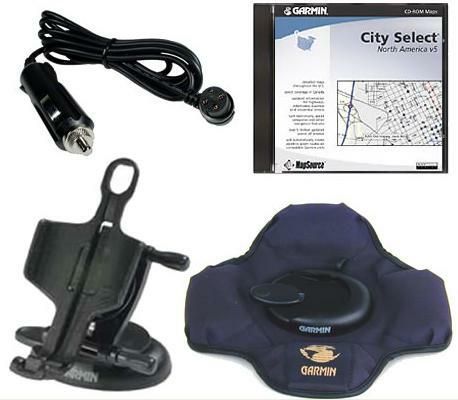 Garmin 010-10458-00 Auto Navigation Kit (City Select NA, full unlk, auto mount, friction mount, dash mount and 12-volt power cable) for GPSMAP 60/60CS, UPC 753759044725 (0101045800 010-10458000 010 10458 00)