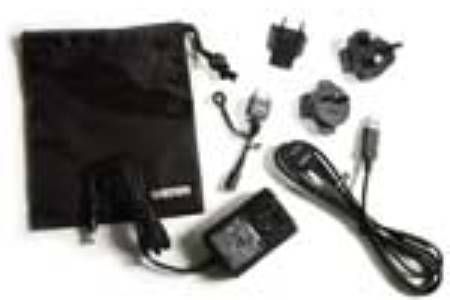 Garmin 010-10567-12 Travel Kit, includes A/C travel charger, ActiveSync cable, international plug adapters and carry pouch for iQue M5, UPC 753759048563 (0101056712 010-1056712 010 10567 12)