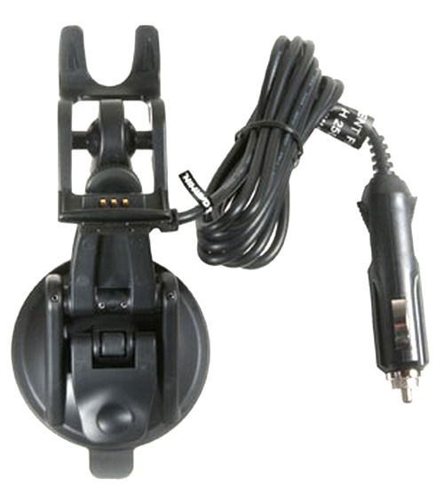 Garmin 010-10609-00 Vehicle Suction Mount with 12/24-volt Adapter for StreetPilot c330; Secures GPS receiver Windshield mount 12V/24V charging adapter For StreetPilot c-series, UPC 753759048242 (0101060900 010-1060900 010 10609 00)