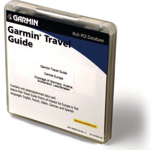 Garmin 010-10672-03 Travel Guide, Rich Points of Interest Data for Central Europe, UPC 753759052898 (0101067203 010-1067203 010 10672 03)