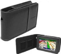 Garmin 010-10987-00 Premium Carrying Case with Flap, Protect your nuvi GPS from damage and scratches, Easily fits nuvi models with 4.3-Inch displays, Premium leather construction, Fold-over cover flap with pocket, For nuvi 200, 700 & 800 series (010-10987-00 010 10987 00 0101098700) 
