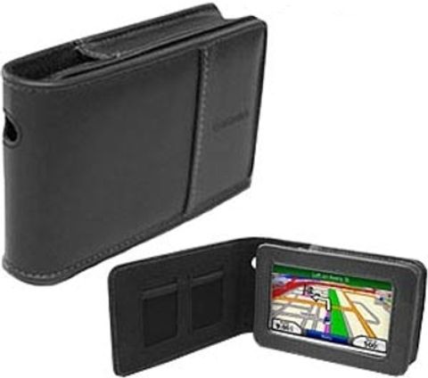Garmin 010-10987-00 Premium Carrying Case with Flap, Protect your nuvi GPS from damage and scratches, Easily fits nuvi models with 4.3-Inch displays, Premium leather construction, Fold-over cover flap with pocket, For nuvi 200, 700 & 800 series (010-10987-00 010 10987 00 0101098700)
