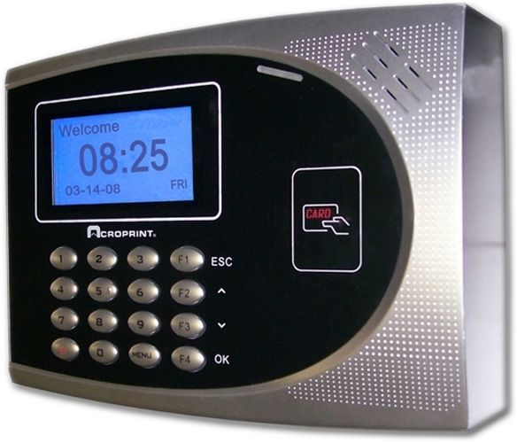 Acroprint 01-0251-000 Model TQ600P Proximity Terminal Terminal ONLY, Easy To Read 128x64 Graphical Backlit LCD Screen; Clock in and out with a proximity badge, proximity key fob, keypad PIN, or PC punch; Flexible data sharing options include USB flash drive, ethernet, USB cable, and RS232 cable; Battery backup ensures protection against power outages; UPC 033297130037 (ACROPRINT 01-0251-000 01 0251 000 010251000 TQ600P)