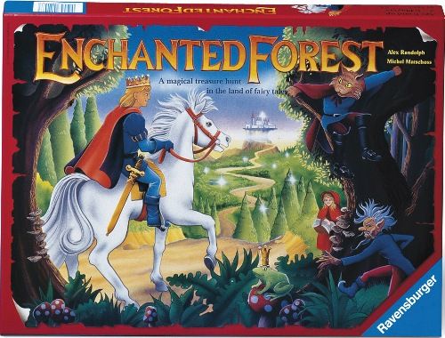 Ravensburger 01148 Enchanted Forest, A Magical Treasure Hunt in the Land of Fairy Tales, To set up the game, snap one treasure into the bottom of each tree and place the trees where indicated on the game board, Choose your playing piece and place in near the village on the game board, which serves as the starting area, EAN 4005556011483 (RAVENSBURGER01148 RAVENSBURGER-01148 01148 01-148 011-48 1148)