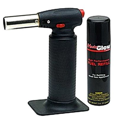 Max Burton 01250 Professional MicroTorch Kit, 3000F temperature, Piezoelectric ignition, Flame and temperature control, Safe to operate at all angles, Hands free operation (Athena 01250 1250 01250E)