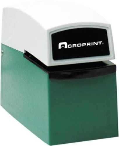 Acroprint 01-5G00-002 Model EN Number Stamp with 6 Consecutive Number Wheels; Quality designed timing motor provides the highest accuracy; Electronically controlled printing assures clean, instant recognition; Print control adjustment allows for multi-copy printing; Precision metal typewheels designed to withstand hundreds of registrations per day (015G00002 015G00-002 01-5G00002)