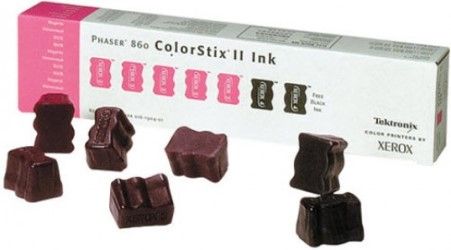 Xerox 016-1904-01 ColorStix II Ink (5 Magenta/2 Black) for use with Xerox Phaser 860 Color Printer, Up to 7000 Pages at 5% coverage, New Genuine Original OEM Xerox Brand, UPC 042215479998 (016190401 0161904-01 016-190401)