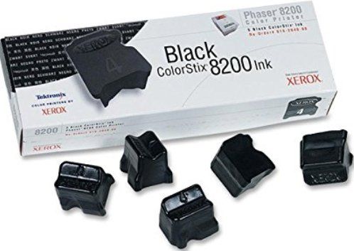 Xerox 016-2040-00 ColorStix Solid inks, Solid ink Printing Technology, Black Color, 5 Included, Up to 7000 pages Duty Cycle, Designed For Tektronix Phaser 8200, 8200B, 8200DP, 8200DX, 8200N Xerox Phaser 8200B, 8200DP, 8200DX, 8200MB, 8200MN, 8200N, UPC 042215485944 (016-2040-00 016 2040 00 016204000 XER016204000)