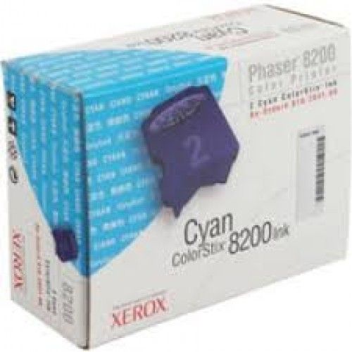 Xerox 016-2041-00 ColorStix Solid inks, Solid ink Printing Technology, Cyan Color, 2 Included, Up to 2800 pages Duty Cycle, Designed For Tektronix Phaser 8200, 8200B, 8200DP, 8200DX, 8200N Xerox Phaser 8200B, 8200DP, 8200DX, 8200MB, 8200MN, 8200N, UPC 042215485951 (016-2041-00 016 2041 00 016204100 XER016204100)