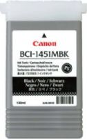 Canon 0175B001AA Model BCI-1451MBK Matte Black Inkjet/Ink Cartridge 130ml for use with W6400 Large Format Printer, New Genuine Original OEM Canon Brand, UPC 013803048759 (0175-B001AA 0175 B001AA 0175B001A 0175B001 BCI1451MBK BCI 1451MBK BCI1451-MBK BCI-1451 MBK) 