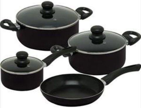 Magefesa 01BAVITAG07 Vitalia Aluminum 7Pc Cookware Set dual-layered non-stick interior Cool touch ergonomic handles, Vitalia Aluminum 7Pc Cookware Set, 2.5mm aluminum, dual-layered non-stick interior, Set includes -4 and 5Qt casseroles with lids. 2Qt saucepan with lid, 9