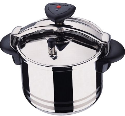 Magefesa 01OPRESTA12 Star R Stainless Steel 12 Quart Fast Pressure Cooker, Fast pressure cooker, Made of 18/10 stainless steel, Progressive lock system, Three safety systems - two safety clamps and two pressure valves for maximum safety, Induxual high-tech base with 5 layers in total - 18/10 stainless steel, silver, aluminum, silver and 18/10 stainless steel (01O PRESTA12 01O-PRESTA12 01OPRESTA-12 01OPRESTA 12)