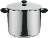 Magefesa 01PXROYOL28 Royal Stainless Steel Stockpot with Lid; 14.3-Quart capacity; Suitable for gas, electric, induction and ceramic surfaces; Dishwasher safe; Oven safe up to 350°F; Every handle is completely isolated from heat, letting you to cook as safely as possible; Bakelite handles; Thick thermal encapsulated base (3 layers) for fast and even heating; UPC 813310011792 (01PX-ROYOL28 01PXROYOL-28 01PX ROYOL28)  