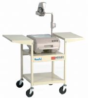 HamiltonBuhl 02129E Overhead Steel Cart, Adjustable 21 to 29 inches, Height adjustable overhead projector cart, Heavy 18 gauge steel with a durable putty powdercoat finish, Projector platform 17 W x 19 3/4 D inches (HAMILTONBUHL02129E 021-29E 021 29E) 