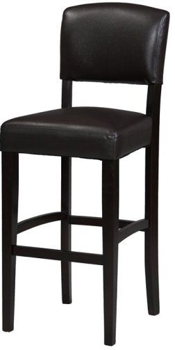 Linon 0217VESP-01-KD-U Monaco 24-Inch Counter Stool, Espresso Finish, Constructed of Chinese maple, Padded vinyl seat, Slightly tapered legs, Foot rests, Some assembly required, Dimensions (W x D x H) 17.00 x 19.00 x 38.00 Inches, Weight 25.35 Lbs, UPC 753793457314 (0217VESP01KDU 0217VESP-01-KD 0217VESP-01 0217VESP 0217VESP-01KDU 0217VESP-01-KDU)