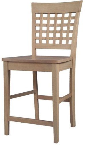 Linon 02451WWW-01-KD-U Pane 30-Inch Bar Stool, White Beech Finish, Solid Rubberwood, Constructed of Asian hardwood, Window pane back, Slightly scooped seat, Comfortable foot rests, Some assembly required, Dimensions (W x D x H) 18.75 x 20.50 x 47.00 Inches, Weight 24.20 Lbs, UPC 753793224411 (02451WWW01KDU 02451WWW-01-KD 02451WWW-01 02451WWW 02451WWW-01KDU)