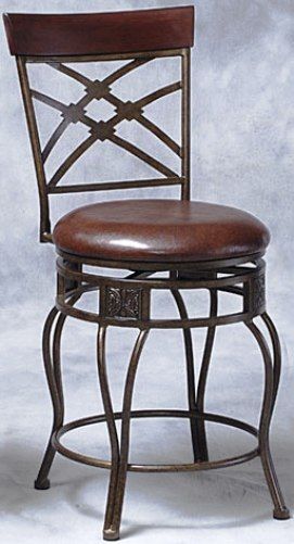 Linon 02566MTL-01-KD-U Double X Back 24-Inch Counter Stool, Matte Bronze Finish, Iron Metal with PVC seat and Rubberwood cap, Padded brown vinyl seat, Curved X back with Asian hardwood crestrail, Cabriole legs, Circular foot rests, Assembly required, Dimensions (W x D x H) 21.00 x 16.75 x 38.00 Inches, Weight 33.07 Lbs, UPC 753793457796 (02566MTL01KDU 02566MTL-01-KD 02566MTL-01 02566MTL 02566MTL-01KDU)
