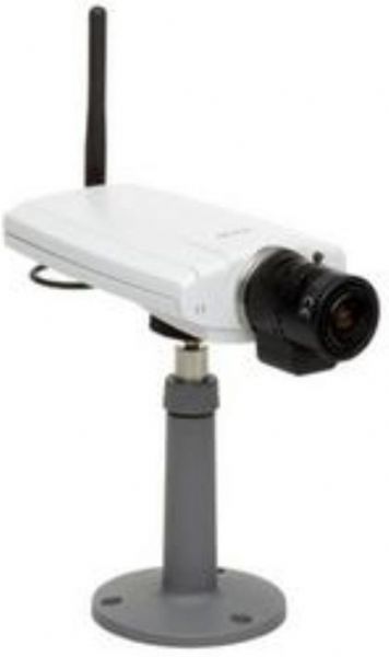 Axis Communications 0270-004 model 211W Network Camera, Color - fixed Camera Type, MPEG-4, MJPEG Digital Video Format, 1/4 sec - 1/15000 sec Exposure Range, 0.75 lux - color - F1.0 Minimum Illumination, 640 x 480 at 30 fps and 160 x 120 at 30 fps Video Capture, JPEG Still Image, Two-way audio capability, 64 MB RAM, 8 MB Flash Memory, CMOS 1/4