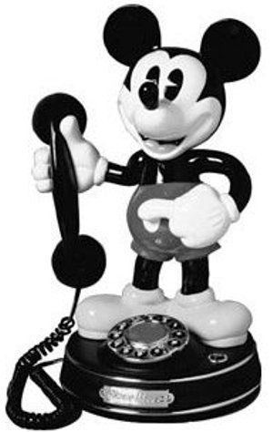 TeleMania 027206   MICKEY_75TH  mickey 75th anniversary Telephone, Animated talking character telephone, Mickey talks and moves with incoming call or demo, Exact scale replica of mickey mouse (MICKEY75TH  MICKEY 75TH 027 206  027-206)