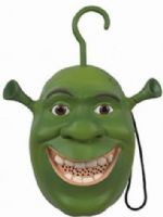 Telemania 027329 SHREK_SHOWER Shrek Talking Shower radio,Colorful replica of Shrek's head, AM/FM radio, 3 AA batteries required-included,  Waterproof, durable plastic, Made to hang over shower head (027-329 027 329 SHREK  SHOWER  SHREKSHOWER) 