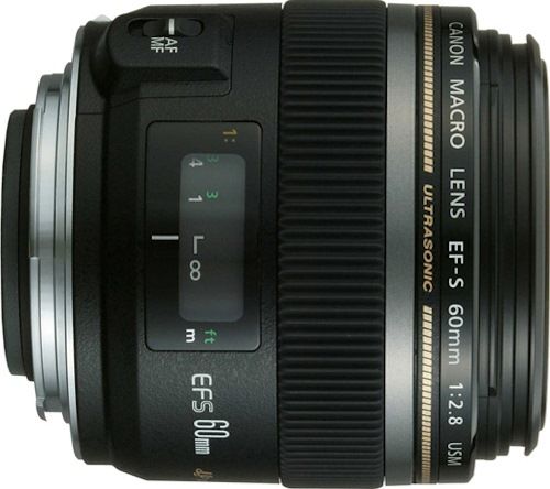 Canon 0284B002 EF-S 60mm f/2.8 Macro USM Lens, 60mm 1:2.8 Focal Length & Maximum Aperture, 12 elements in 8 groups Lens Construction, 25 Diagonal Angle of View, Manual Focus Adjustment, 0.2m /0.65 ft. Closest Focusing Distance, 52mm Filter Size, UPC 013803050424 (0284-B002 0284 B002 0284B-002 0284B 002)