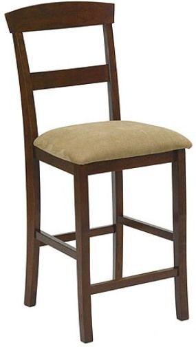 Linon 02866TOB-02-KD-U Napoli 30-Inch Bar Stool (Set of Two), Brown Sugar Finish, Constructed of Asian Rubberwood, Padded Beige Microfiber Seating, Contoured back, Flared legs, Foot rests, Some Assembly Required, Dimensions (W x D x H) 16.90 x 16.65 x 45.11 Inches, Weight 35.2 Lbs, UPC 753793801483 (02866TOB02KDU 02866TOB-02-KD 02866TOB-02 02866TOB 02866TOB-02KDU)