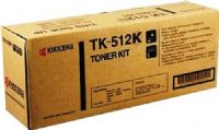 Kyocera 0T2F3OUS model TK-512K Toner Cartridge, Black Print Color, Laser Print Technology, For use with Kyocera Mita FS-C5030N, 8000 Pages Yield at 5% Average Coverage Typical Print Yield, UPC 032983005949 (0T2F3OUS 0T2F-3OUS 0T2F 3OUS TK512K TK-512K TK 512K) 