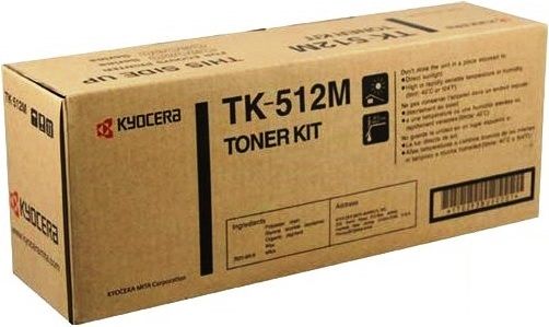 Kyocera 0T2F3BUS model TK-512M Toner Cartridge, Magenta Print Color, Laser Print Technology, For use with Kyocera Mita FS-C5030N, 8000 Pages Yield at 5% Average Coverage Typical Print Yield, UPC 032983005987 (0T2F3BUS 0T2F-3BUS 0T2F 3BUS TK512M TK-512M TK 512M)
