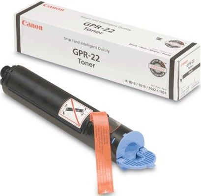 Canon 0386B003AA model GPR-22 Black Toner Cartridge, 8400 Pages Yield, Fits imageRUNNER 1023 1023IF 1023N, Creates crisp and professional looking printouts, Creates sharp text and graphics, Installs quickly and easily, New Genuine Original OEM Canon Brand, UPC 013803069020 (0386B003 386B003AA 386B003 GPR22 GPR 22 IR1023 IR1023IF IR1023N)