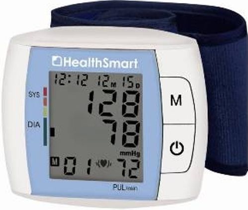 Mabis 04-875-001 HealthSmart Standard Automatic Wrist Digital Blood Pressure Monitor, 2 user memory storage, 120 readings total, Average of last 3 readings, Date and time stamp, Irregular Heartbeat Detection, Replaced 04-775-001 04775001 (04-875-001 04875001 04875-001 04-875001 04 875 001)