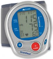 Mabis 04-228-001 Deluxe SmartRead Plus Automatic Wrist Digital Blood Pressure Monitor with Memory, Displays systolic, diastolic and pulse readings simultaneously, WHO Indicator provides an instant comparison to standards set by the World Health Organization, Soft, comfortable cuff, Memory bank stores up to 60 readings, plus an average of all currently stored readings (04228001 04228-001 04-228001) 