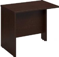 Bush WC12918 Series C: Return Bridge - 36", Accepts Keyboard Shelf or Pencil Drawer, Mounts to any desk as right or left return, Diamond Coat top surface is scratch and stain resistant, Modesty panel grommet allows wire access and concealment, Durable PVC edge banding protects desk from bumps and collisions, UPC 042976129187, Mocha Cherry Finish (WC12918 WC-12918 WC 12918) 