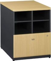 Bush WC14323 Series A: Storage Unit, Sturdy 1"-thick top surface, Wire management features, Provides open and concealed storage, Lateral file drawer holds letter, legal, or A4 files, UPC 042976143237, Beech Finish, UPC 042976143237 (WC14323 WC-14323 WC 14323 WC14323P) 