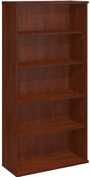 Bush WC24414 Series C: Open Double Bookcase, Two fixed shelves for stability, Matches 71