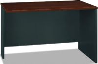 Bush WC24424 Series C: Return Bridge - 48", Connects two desk shells as bridge, Accepts Pencil Drawer or Keyboard Shelf, Mounts to any desk shell as right or left return, Diamond Coat top surface is scratch and stain resistant, Modesty panel grommet allows wire access and concealment, Durable PVC edge banding protects desk from bumps and collisions, UPC 042976244248, Hansen Cherry / Graphite Gray  Finish (WC24424 WC-24424 WC 24424) 