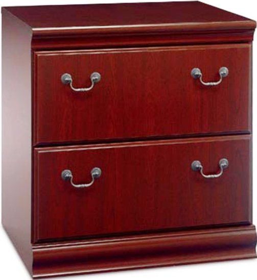Bush EX26671-03 Two Drawer Lateral File Cabinet, Anti-tip safety feature, Gang lock provides privacy, flexibility, Accommodates letter, legal or A4 files, Thermally fused top resists scratches and stains, Works with all Bush Birmingham Executive pieces, UPC 042976266714, Harvest Cherry Finish (EX26671-03 EX26671 03 EX2667103 EX26671 EX-26671 EX 26671)
