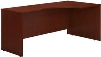 Bush WC36723 Series C: Right Corner Module, Mounts to desk shells as right return, Accepts Keyboard Shelf in corner position, Accommodates one 3-Drawer or 2-Drawer Pedestal, Desktop & modesty panel grommets for wire access, Diamond Coat top surface is scratch and stain resistant, Durable PVC edge banding protects desk from bumps and collisions, UPC 042976367237, Mahogany Finish (WC36723 WC-36723 WC 36723) 