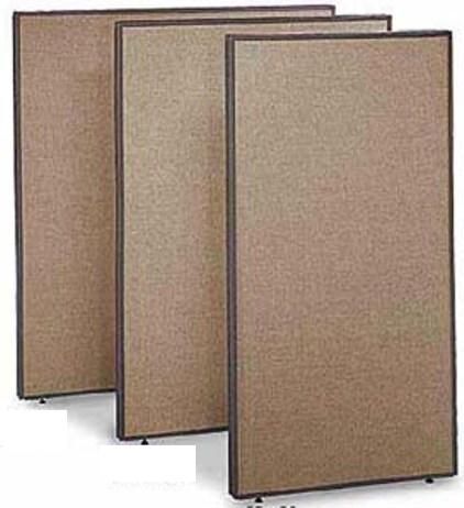 Bush PP66560 Panel ProPanel Collection - 66H x 60W, Adjustable levelers, Steel in-line connectors, Sturdy plastic extruded trim, Fabric-covered privacy panel, Each panel comes with an I-Formation, Harvest Tan with Taupe Finish, UPC 042976665609 (PP66560 PP-66560 PP 66560)