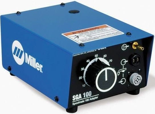 Miller 043 856 Model SGA100 Spool Gun Control Box for Spoolmate 3035, Comes with 10 ft (3 m), 115 VAC power cable and plug, 6 ft (1.8 m) interconnecting cable and 5 ft (1.5 m) gas hose, UPC 715959219662 (043856 043-856 MIL-043856 SGA 100 SGA-100)