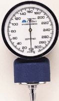 Mabis 05-233-010 Caliber Adjustable Aneroid Manometer with Screwdriver, Blue, Works with CALIBERTM Series Aneroid Sphygmomanometers, Insert a mini-screwdriver (included) into the stem of the gauge and turn the screwdriver until the needle returns to zero (05-233-010 05233010 05233-010 05-233010 05 233 010) 