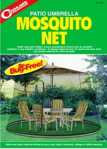 Coghlans 0566 Patio Umbrella Mosquito Net, Fits up to 10 ft. umbrellas (0566 0-566 COGHLANS-0566 COGHLANS0566)