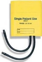 Mabis 06-270-131 Two-Tube Bladderless Cuff, Adult, Yellow, 5/Box, All cuffs are manufactured from a soft, yet durable vinyl material, The patient side has an extra soft lining for improved patient comfort, All cuffs are sized to meet the American Heart Association recommendations (06-270-131 06270131 06270-131 06-270131 06 270 131) 