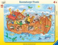 Ravensburger 06604 Noah's Ark See-Inside Frame Puzzle (48 pcs), Perfect way to relax after a long day or for fun family entertainment, Every one of our pieces is unique and fully interlocking, EAN 4005556066049 (RAVENSBURGER06604 RAVENSBURGER-06604 066-04 06-604 06604 6604) 