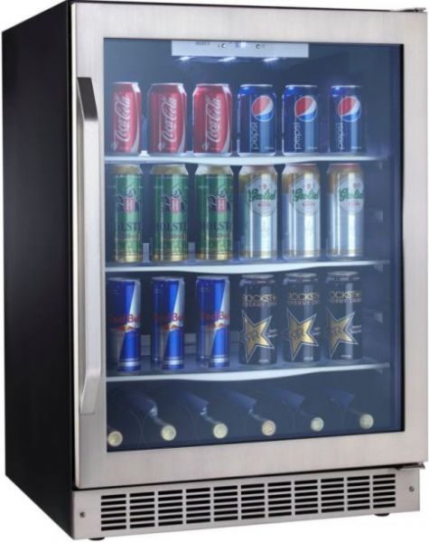 Danby DBC162BLSST Silhouette Select Series Undercounter Beverage Center with 5.3 cu. ft. Capacity, 24