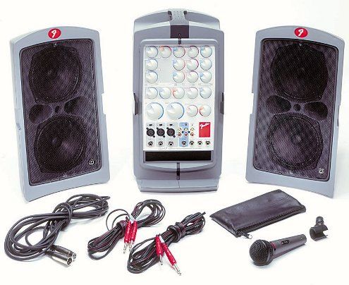 Fender 069-1006-003 P-150 Passport 150 Watt Portable Sound System, 150 watts (75 per channel) stereo with digital reverb (P150, P 150, 0691006003)