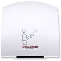 Stiebel Eltron 073009 Galaxy 1 Ultra Quiet Automatic Hand Dryer with Polycarbonate Housing (Alpine White Finish), 120V, 1850W; Save money, save trees, and promote good hygiene with the contemporary-styled hand dryers from Stiebel Eltron; An infrared proximity sensor turns the unit on and off automatically; UPC 094922770493 (STIEBELELTRON073009 STIEBELELTRON 073009 STIEBELELTRON-073009 GALAXY1) 