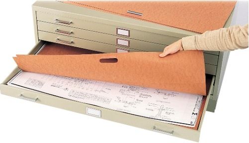 Safco 3012 Plan File Portfolio for 4996 or 4986, Flat file cabinet accessories, Reinforced hand-hold, For drawing size 42