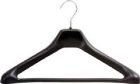 Safco 4247BL One Piece Hanger, Black molded plastic, Steel chrome hook, Fits most garments, Pack of 24 units, UPC 073555424720 (4247BL 4247-BL 4247 BL SAFCO4247BL SAFCO-4247-BL SAFCO 4247 BL) 