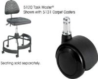 Safco 5132 Carpet Caster for Task Master- 2", Designed for soft surfaces, For use with Task Master Industrial Series chairs, Set of 5, UPC 073555513103 (5132 SAFCO5132 SAFCO-5132 SAFCO 5132) 